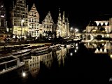 Gent, Graslei by night.JPG